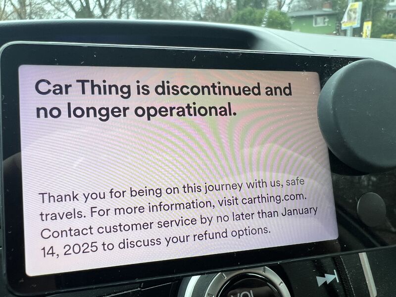 car thing discontinued