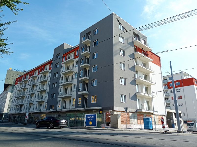 Prodejna Lidl na ulici Wolkerova otevře letos v prosinci. Zdroj: Lea Gentric
