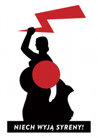 Plakát určený na akce organizace Strajk kobiet