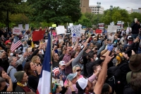 Protestující v Texaském Austinu