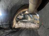 Nově vyražený tunel linky D