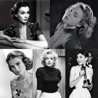 Vivien Leigh,Ingrid Bergman,Grace Kelly, Marilyn Monroe, Audrey Hepburn