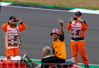 Vítěz Velké ceny Miami Lando Norris na britské Grand Prix v roce 2022