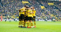 Slavící hráči Borussie Dortmund