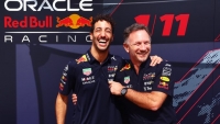 Daniel Ricciardo a šéf stáje Oracle Red Bull Racing Christian Horner