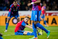 Jakub Brabec v utkání se Slavií 