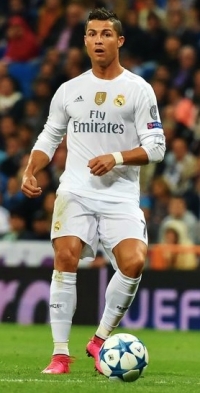Cristiano Ronaldo během zápasu Ligy mistrů