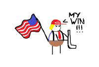 Karikatura prezidenta Trumpa