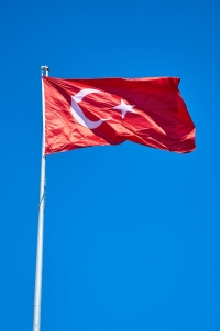 Turecká vlajka - ilustrační obrázek