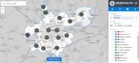 Mapa kriminality je dostupná na stránkách https://kriminalita.policie.cz/.