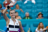 Oslavující Petra Kvitová