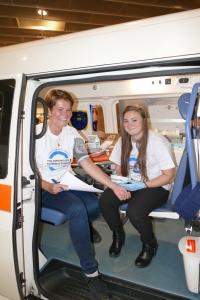 V sanitce jste si mohli nechat změřit hodnotu glykémie a krevní tlak