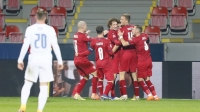 Česká fotbalová reprezentace v zápase proti Slovensku