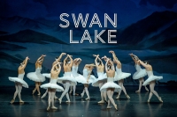 Příchod labutí, snímek scény z Labutího jezera v podání souboru Royal Moscow Ballet