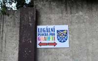 Plocha pro legální graffiti v pražských Řeporyjích