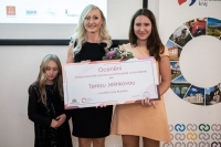 Tereza Jelínková na vyhlášení soutěže Lady Business