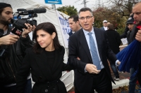 Gideon Sa´ar během předvolební kampaně