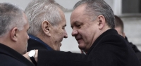 Miloš Zeman a Andrej Kiska počas minuloročného stretnutia