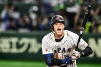 Shohei Ohtani po odpalu