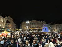 Vánoční trhy na Zelném trhu v doprovodu Leoše Mareše