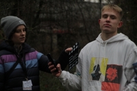 Momentka z natáčení