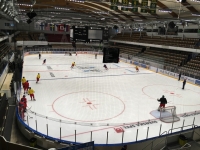 Češi během předzápasového tréninku