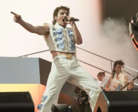 Benson Boone na hudebním festivale Coachella v Kalifornii
