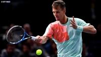 Tomáš Berdych na turnaji v Paříži