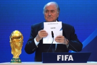 Moment kdy Katar byl vylosován pro Mistroství světa ve fotbale v roce 2022