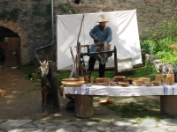 Stánek na středověkém jarmarku