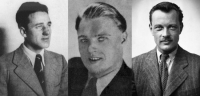 Členové výsadku Silver A zleva: Alfréd Bartoš, Josef Valčík, Jiří Potůček