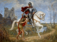 Sv. Martin a žebrák (Wilfred Thompson, 1918)