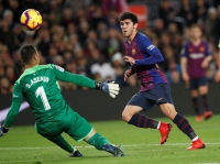 Alena střílí svůj prví gól v La Lize