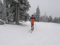 Trénink mladých lyžařů