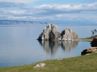 Skála Šamanka patří k nejznámějším místům Bajkalu 