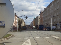 Uzavřená Masarykova třída v Olomouci