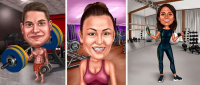 Fitness karikatury