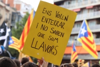 Demonstrace v Barceloně