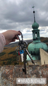Klíče jsou nezbytným náčiním každého průvodce. Ty buchlovské se docela pronesou.