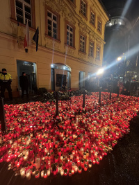 Oslavy 17. listopadu na Národní třídě