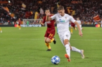 Plzeňský záložník Jan Kovařík v zápase proti AS Řím