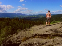 Jaroslav Irovský na své túře po Jeseníkách