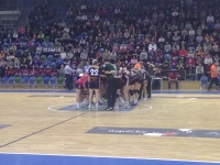 Slavnostní nástup ze zápasu Baníku Most (ilustrační foto)