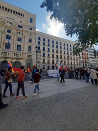 Prostest v ulicích Madridu