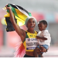 sprinterka Shelly-Ann Fraser Pryceová se synem