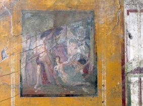 Jedna z nově objevených fresek v Pompejích