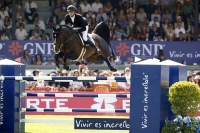 Vítěz Jérôme Guery v sedle koně Quel Homme de Hus