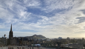 Výhled na Edinburgh