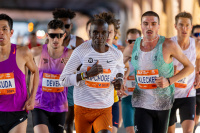 Eliud Kipchoge při své posledním profesionálním maratonu