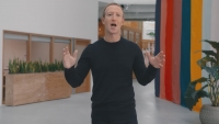 Mark Zuckerberg, CEO společnosti Meta, v klipu vysílaném na zahájení Facebook Connect na konci října 2021.